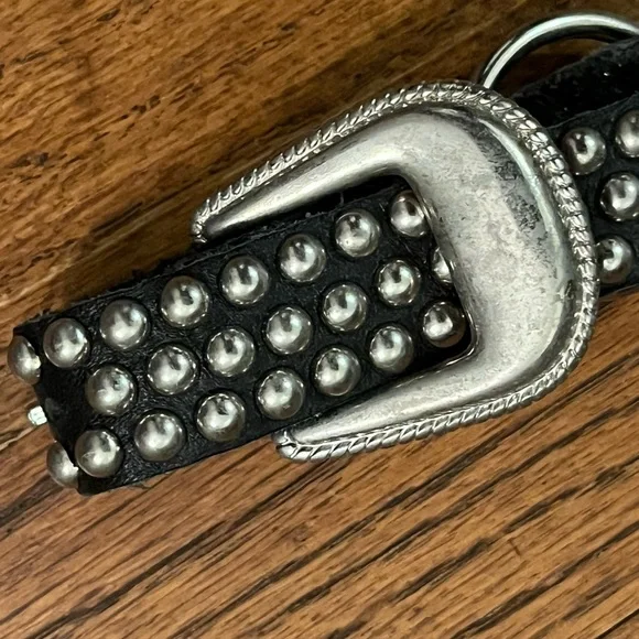 Studded boot strap belt harness studs black I’m pretty sure it’s leather - Picture 4 of 10